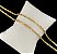 Corrente Masculina Cordão Cartier Cadeado 4,5mm Banhada a Ouro 18k - Imagem 3