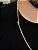 Corrente Masculina Cordão Cartier Cadeado 4,5mm Banhada a Ouro 18k - Imagem 4