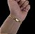 Pulseira Masculina Grumet Dupla Lacraia 5mm com Fecho Gaveta trava Banhada a ouro 18k - Imagem 3