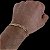 Pulseira Masculina Grumet Dupla Lacraia 5mm com Fecho Gaveta trava Banhada a ouro 18k - Imagem 4