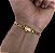 Pulseira 3 por 1 Masculina com Fecho Especial Gaveta Trava Dupla Banhado a Ouro 18k - Imagem 3