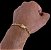 Pulseira Cadeado Masculina com Fecho Gaveta Trava Dupla Banhada a Ouro18k - Imagem 5