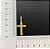 Conjunto Cordão Rabo de Rato De Ouro 18k Com Pingente Crucifixo Banhada a Ouro - Imagem 3