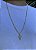 Corrente Grumet Masculina + Pingente Cruz Face de Cristo Banhados a ouro18k - Imagem 1