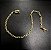 Pulseira Cadeado 4,5mm  Masculina Fecho Canhão + Trava Banhado a Ouro 18k - Imagem 1
