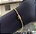Pulseira Cadeado 4,5mm  Masculina Fecho Canhão + Trava Banhado a Ouro 18k - Imagem 5
