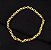 Pulseira Cadeado 4,5mm  Masculina Fecho Canhão + Trava Banhado a Ouro 18k - Imagem 2