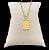 Corrente Masculina + Pingente Placa Salmo 23 Banhada a Ouro 18k Cordão - Imagem 2