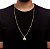 Corrente Cordão 3x1 Masculino + Pingente Cavalo Ferradura Banhados a Ouro 18k - Imagem 4