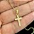 Corrente Veneziana  com Pingente Cruz Ice Cravejado Banhado a Ouro 18k - Imagem 4