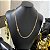 Corrente 3x1  Masculina  4,5mm Banhada a Ouro 18k Fecho Gaveta - Imagem 3