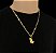 Corrente masculino 3x1 de 6 mm banhado com 10 milesimos de OURO 18k com - Imagem 4