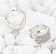 Brinco Prata Argola Cravejada com pedras zircônia Banhado Ouro Branco - Imagem 3