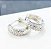 0Brinco Masculino Argola Prata Cravejada Zirconia - Imagem 2