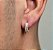 0Brinco Masculino Argola Prata Cravejada Zirconia - Imagem 5