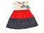 Vestido de bolinhas com laço - Imagem 1