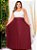 Saia Longa Plissada Plus Size - em Malha Crepe  ♡ Especial Linha Plus Size - Imagem 1