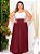 Saia Longa Plissada Plus Size - em Malha Crepe  ♡ Especial Linha Plus Size - Imagem 5