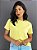 T-Shirt Lisa "Amarelo Claro" - 100% Algodão Fio 30.1 - Imagem 1