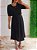 Vestido Midi com Faixa Amarração - em Crepe Duna - Imagem 19