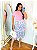 Saia Midi Floral Três Camadas - em Tule de Malha - Imagem 10