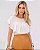 Blusa Manga Curta Babados - em Crepe Chiffon - Imagem 6