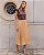 Saia Maxi Midi Plissada Floral - em Crepe - Imagem 5