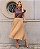 Saia Maxi Midi Plissada Floral - em Crepe - Imagem 2