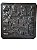 Forma 01 - ABS Preto 1,8mm Gesso/Cimento - Mosaico Natural 27,5 x 27,5 cm - Imagem 1