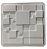 Forma 56 - Plástico Especial 1,6mm Gesso/Cimento - Metropole 39,5 x 39,5 cm - Imagem 1