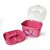 Kit Bacia Pedicure 4 Litros + Maleta Grande Lady Box Rosa  Organizadora Cor Rosa  Porta Acetona - Rosa - Imagem 5