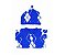Blusão Xadrez com Gorro Azul - Imagem 1