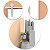 Kit Porta de Correr -  HAGA - Oval 1,50mm Inox 201 - 6687 - Imagem 1