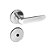 Fechadura HAGA - Tek - Roseta 527 - Banheiro - 26593A - Imagem 1