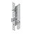 Fechadura HAGA - Trinco Rolete - Broca 23mm - 26321B - Imagem 1