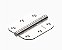 Kit 3 Dobradiças Haga 3"x3" Pino Chato Sem Anel - 5730 - Imagem 1