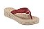 Chinelo Plataforma Feminino Vermelho Terra & Água - Imagem 1