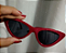 Óculos gatinho vermelho - Imagem 1