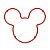 Descanso de Panela Mickey Mouse Vermelho - Imagem 1