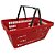 CESTA DE COMPRAS PLÁSTICA 16 LTS VERMELHA - Imagem 1
