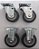 KIT 4 RODIZIOS GLAP/FLAP 210 BP MF ATÉ 120 KGS - Imagem 1