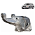 Suporte Bomba Direção Hidráulica Volkswagen Golf 1993 a 1999 028145523d - Imagem 1