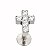 Labret mini cruz zircônia - Imagem 1