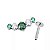 Labret Cluster c/ Zircônias VERDE - Imagem 5