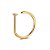 Piercing Nostril D-Ring-Ouro 18k - Imagem 1