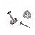 Labret coração zircônia-Titânio - Imagem 4