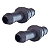 Par De Bico Conector Mangueira Radiador Mercedes C180 C200 - Imagem 2