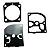 Kit Reparo Do Carburador Motosserra Tekna Kawashima Toyama - Imagem 2