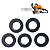 Kit 5 Retentores Motosserra Stihi Ms 170 / 180 / 250 15x25x5 - Imagem 1
