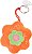 Chaveiro flor laranja - Imagem 1